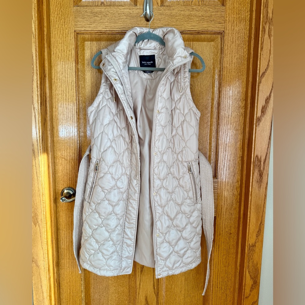 EUC Kate Spade Long Puffer Vest M
